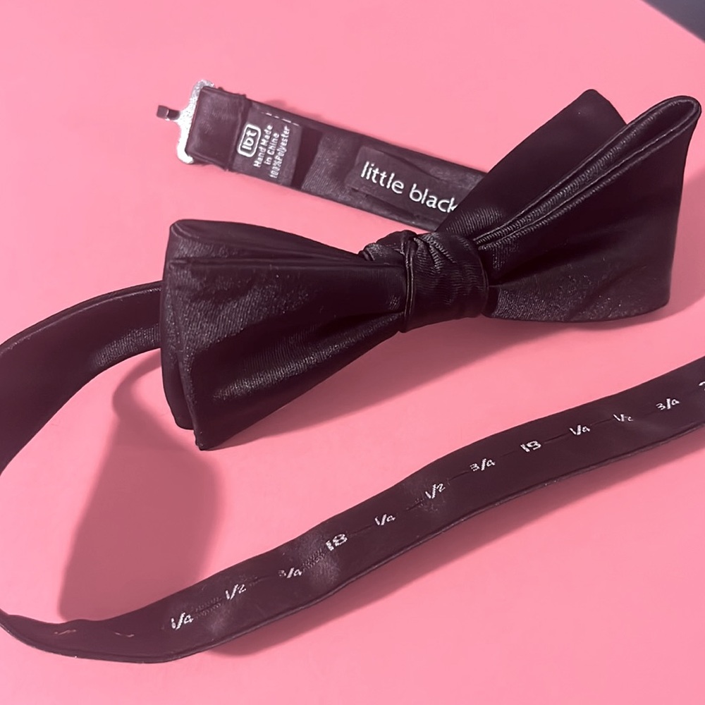 Brand: little black tie; adjustable black bow tie